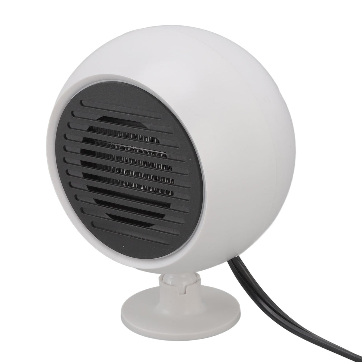 Car Heater Constant Temperature Low Noise Wide Angle 360° Adjustable Car Heater Fan White 24V