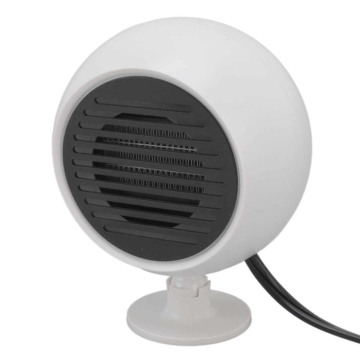 Car Heater Constant Temperature Low Noise Wide Angle 360° Adjustable Car Heater Fan White 24V