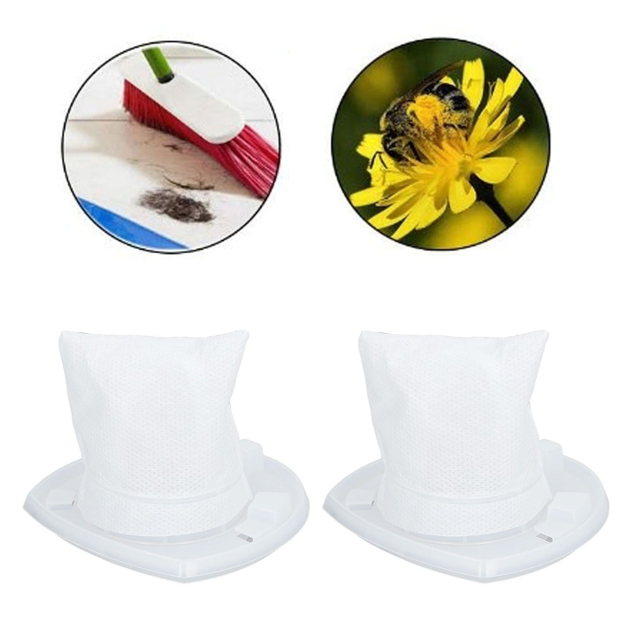 2 PCS Vacuum Cleaner Filters for VF110 Sweeper Replacement Filter Screen Accessories