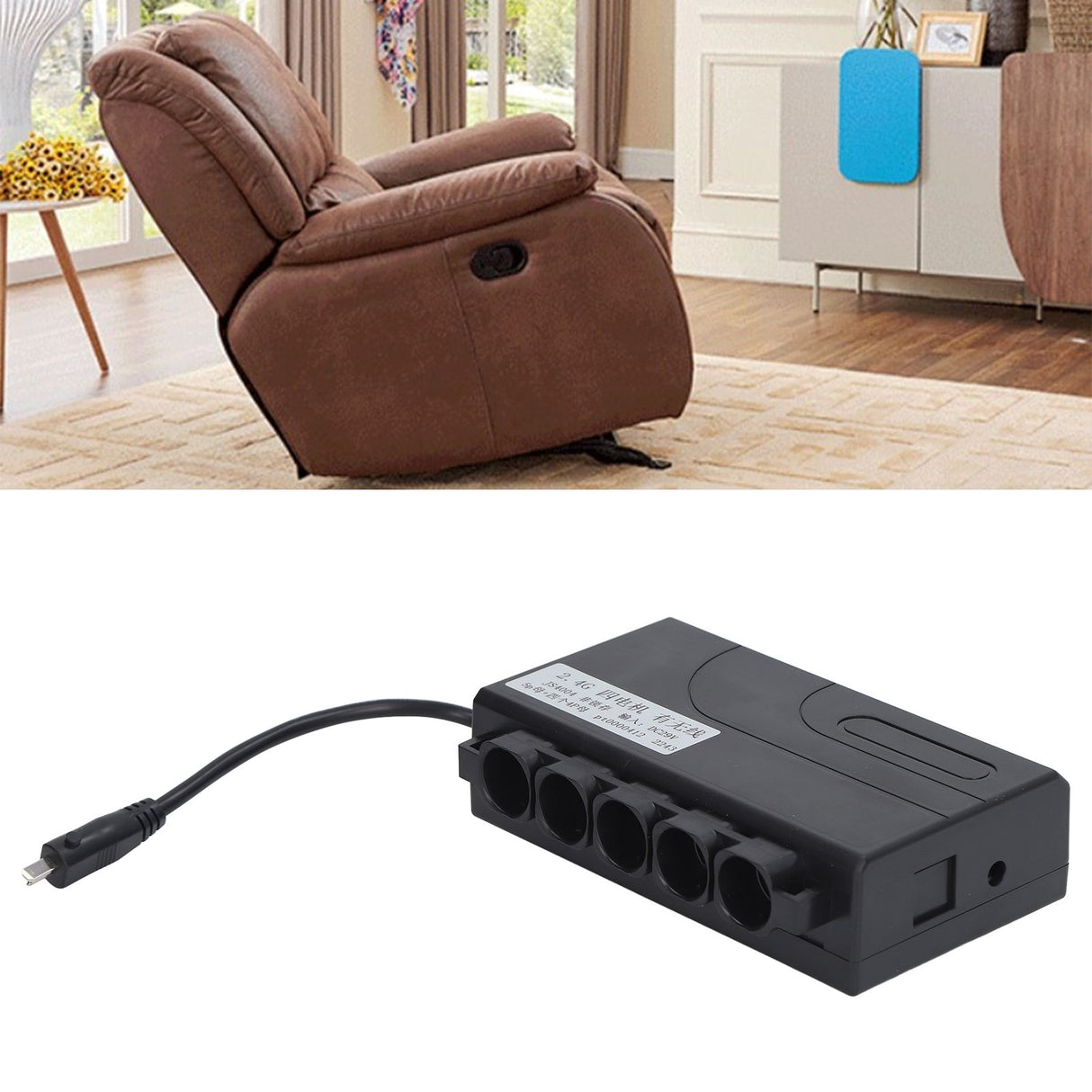 Recliner Wireless Controller 2.4G Single Motor Wireless Remote Control 1 for 4 Motor DC29V Electric Recliner Controller