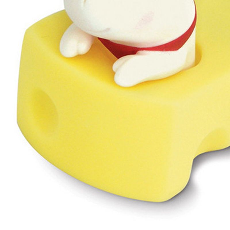 Cartoon Door Stopper Cute Animal Shaped Punch Free Decorative Door Wedge for Home Office White Mouse