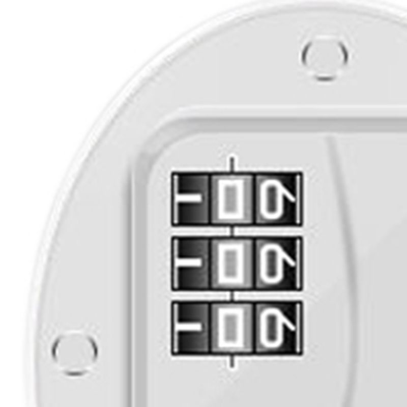 Refrigerator Lock Combination Design Strong Metal ABS Multifunction Freezer Lock for Cabinet Window Door FQ1 White