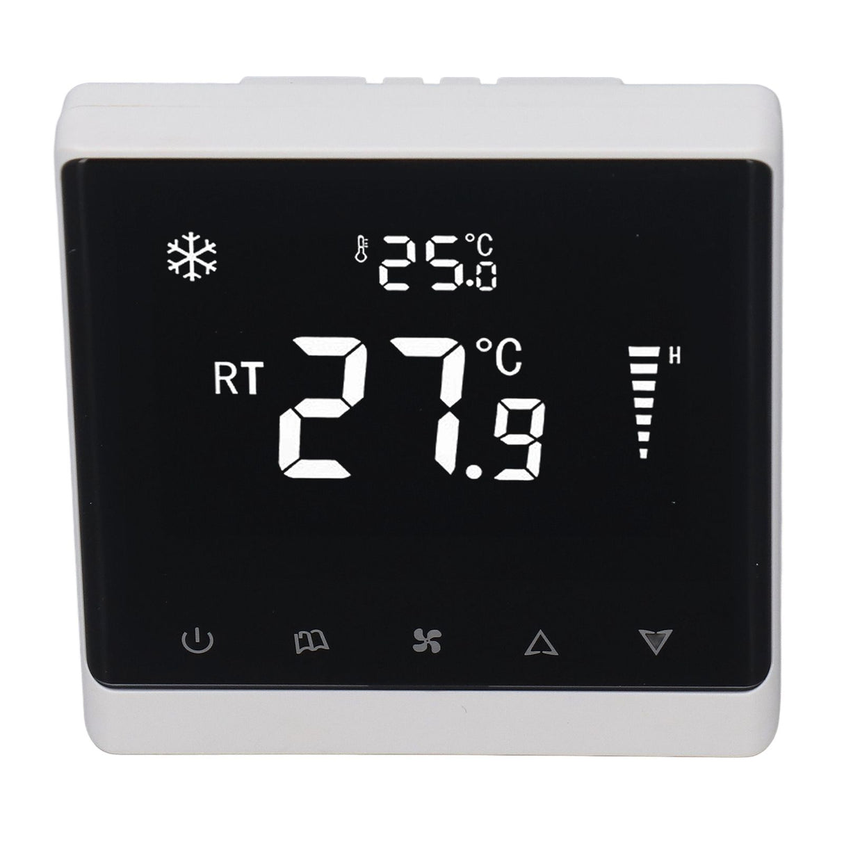 Air Conditioning Fan Thermostat Home Touchscreen Thermostat Panel Temperature Controller DC Brushless 180‑260V