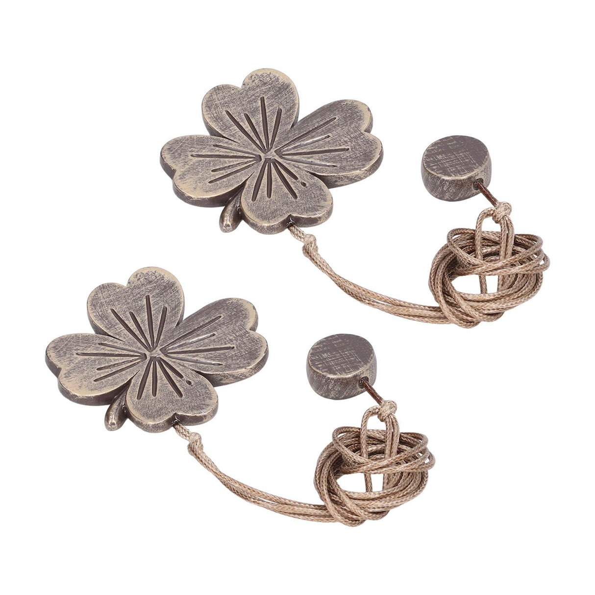 2 PCS Curtain Tiebacks Simple Resin Carving Binding Rope Curtain Strap Buckle Accessories