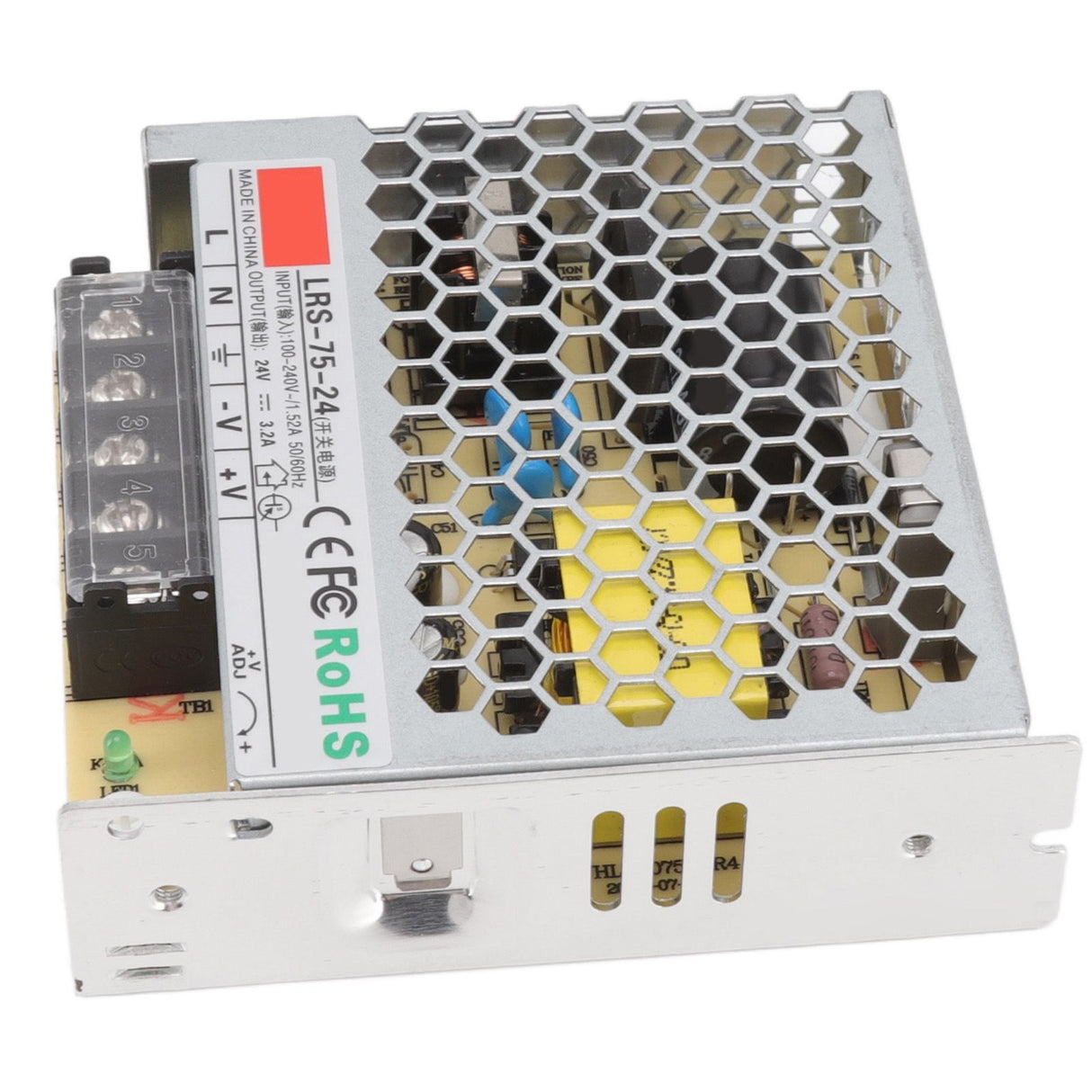 24V Switching Power Supply 3.2A Pure Copper Power Supply Transformer Adapter for Military Equipment 100‑240V