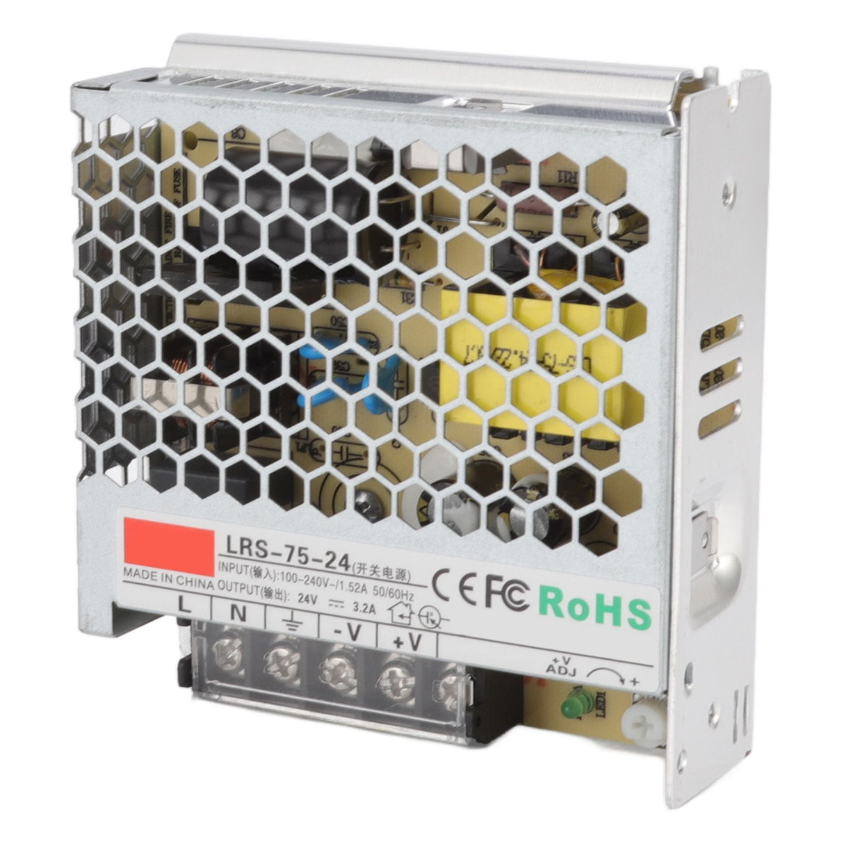 24V Switching Power Supply 3.2A Pure Copper Power Supply Transformer Adapter for Military Equipment 100‑240V