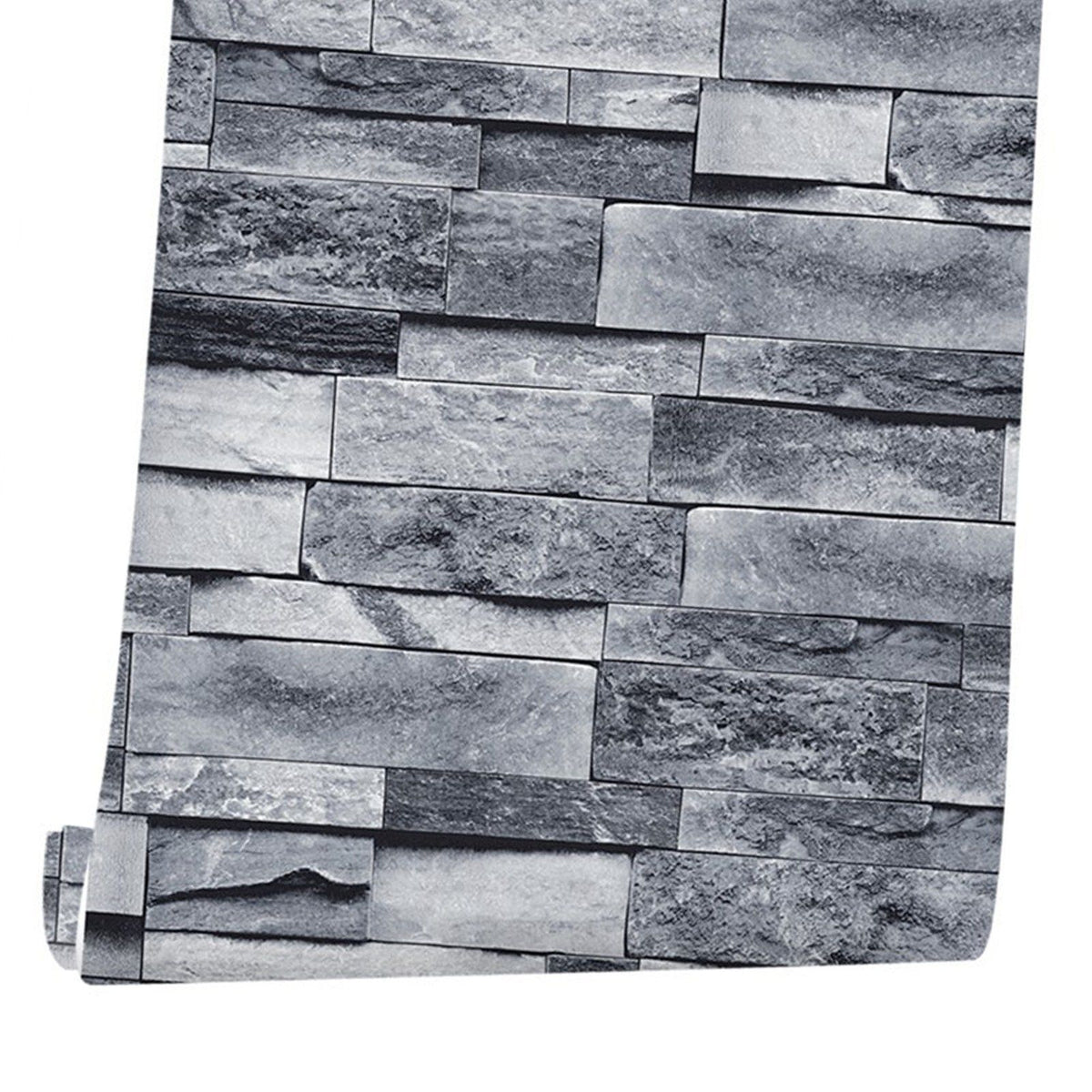 Self Adhesive Wallpaper 3D Simulation Brick Designed Thickened Paper Wall Stickers for Decoration