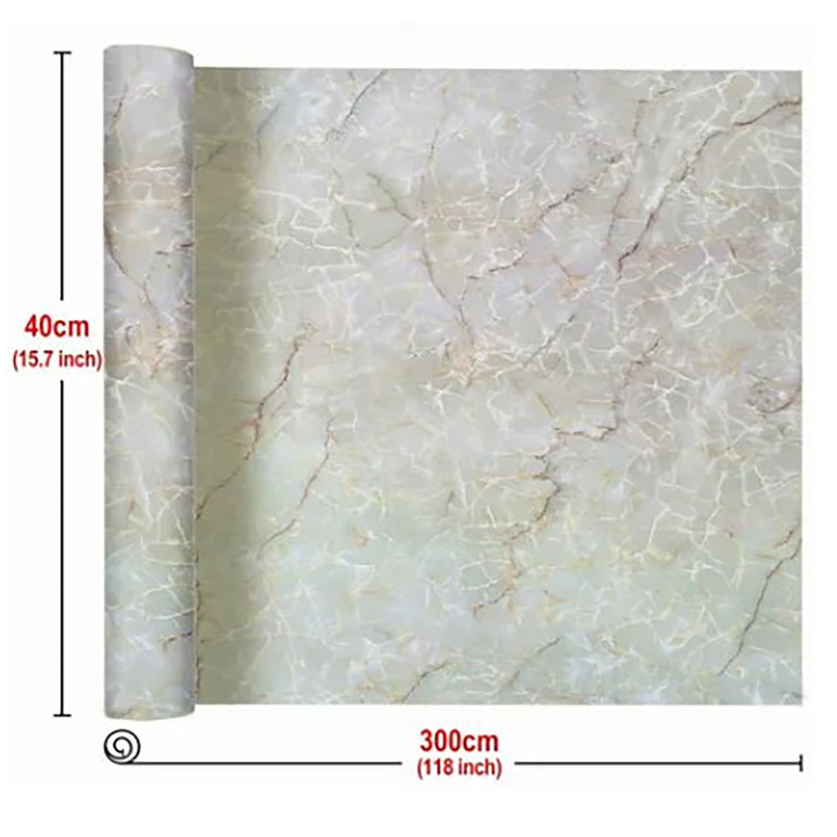 Kitchen Self Adhesive Film Marble Grain Waterproof High Temperature Resistance Home Decoration Wallpaper for Kitchen