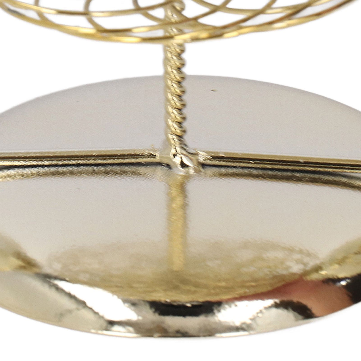 Candlestick Ornaments European Metal Christmas Tree Shape Wax Candle Holder Home Decoration Double Holder Gold