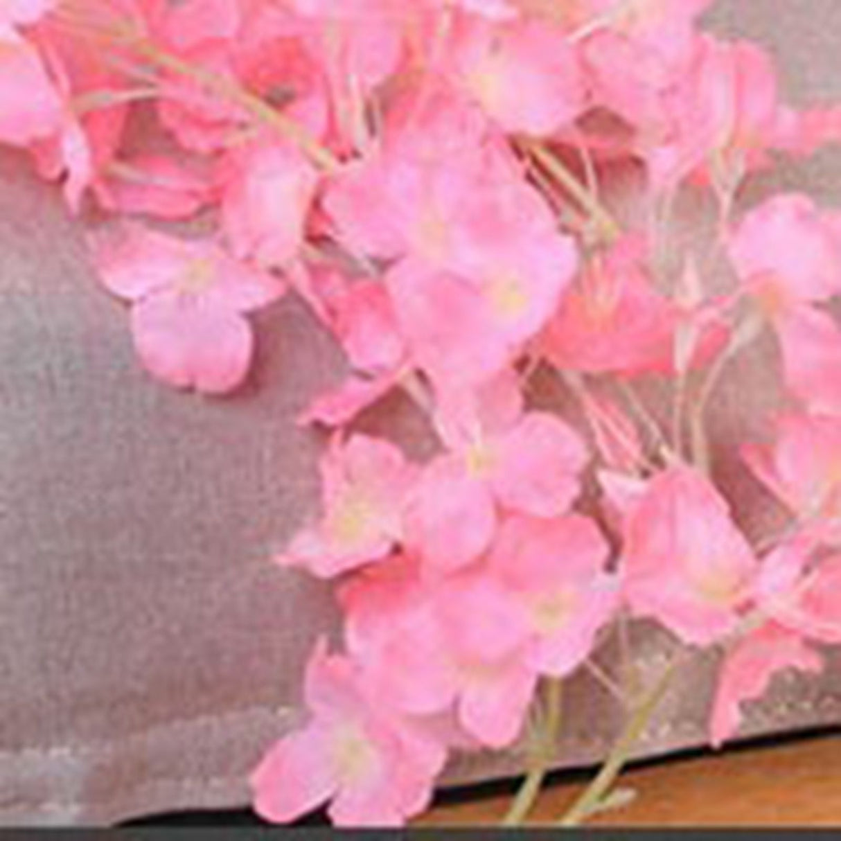 1.8m 256 Simulated Artificial Sakura Flower Garland Hanging Vines for Spring Home Room Wedding Party Decor Dark Pink