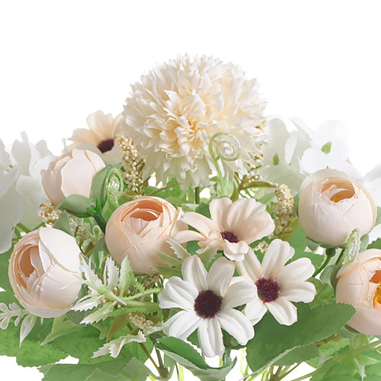 Artificial Flower Exquisite Lifelike Silk Cloth Faux Flower for Photography Wedding Home Shop Decoration Champagne