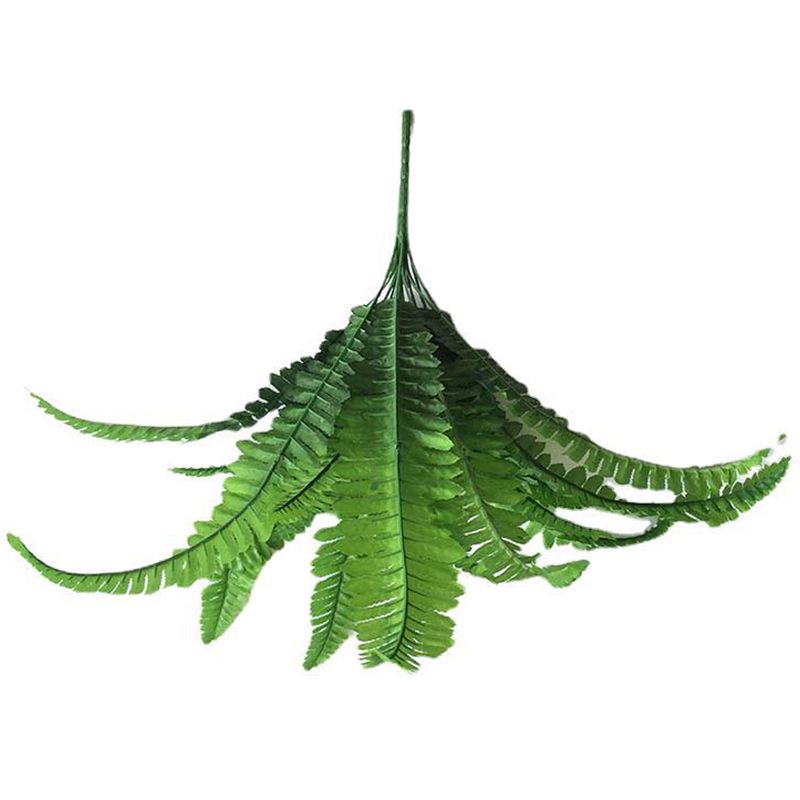 2Pcs 18 Heads Artificial Persian Leaves Artificial Shrubs Leaves Simulation Greenery Bushes for Home Garden Office Verandah Wedding
