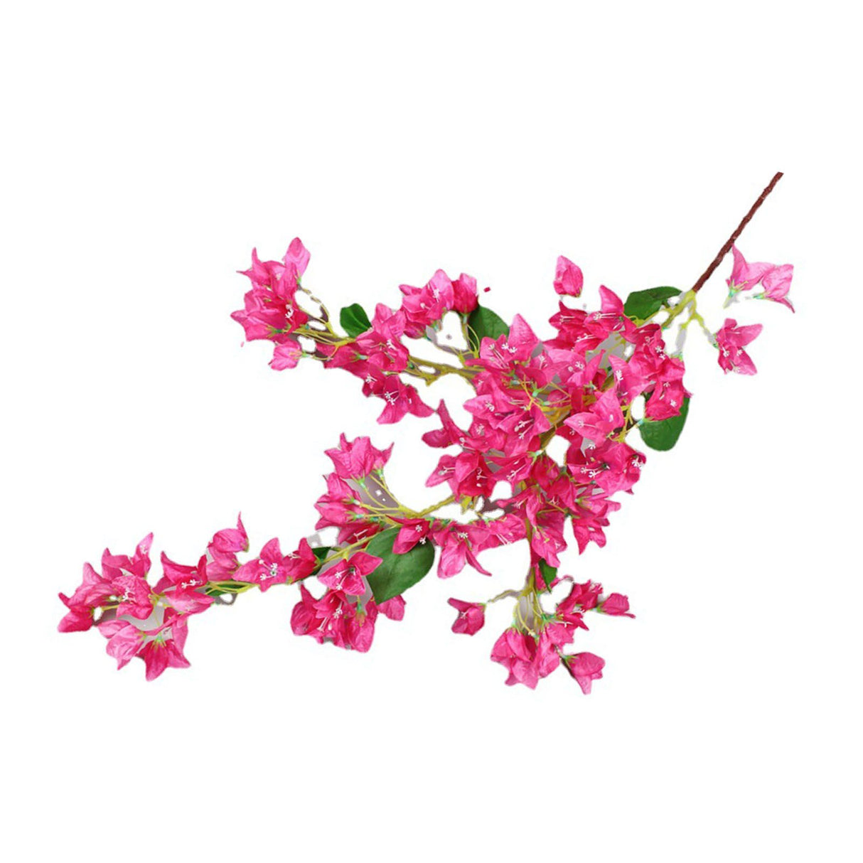 120cm Artificial Silk Bougainvillea Branches Faux Rose Red Bougainvillea with Iron Wire Stems for Wedding Decoration