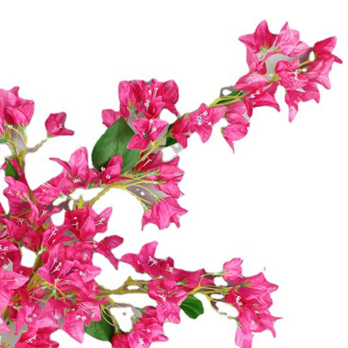 120cm Artificial Silk Bougainvillea Branches Faux Rose Red Bougainvillea with Iron Wire Stems for Wedding Decoration