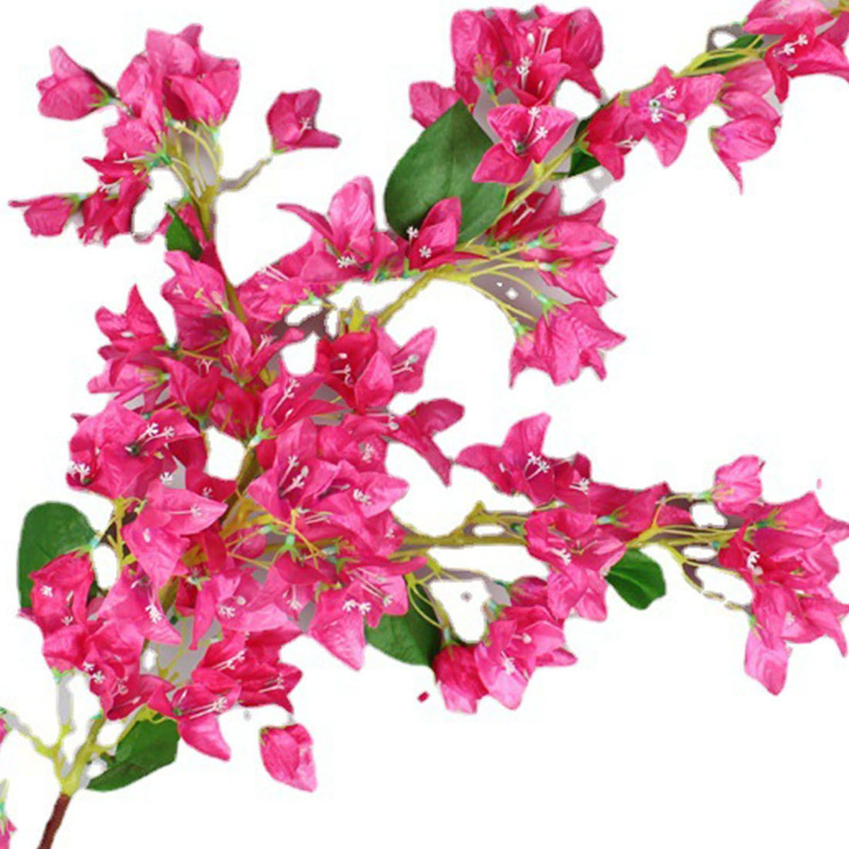 120cm Artificial Silk Bougainvillea Branches Faux Rose Red Bougainvillea with Iron Wire Stems for Wedding Decoration
