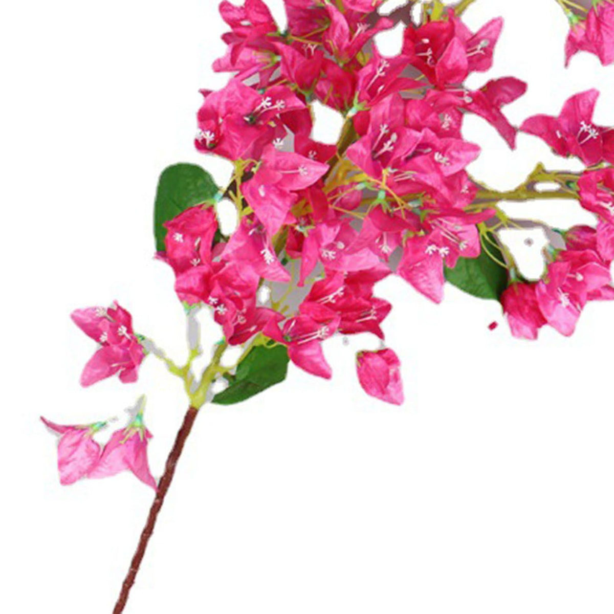 120cm Artificial Silk Bougainvillea Branches Faux Rose Red Bougainvillea with Iron Wire Stems for Wedding Decoration