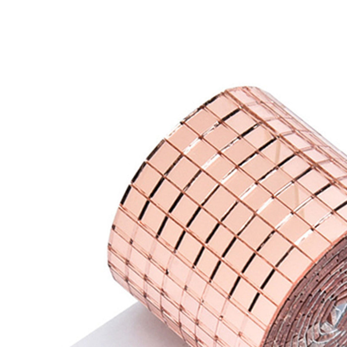 4X100CM 1464 Grains Self Adhesive Mosaic Tiles Wall Sticker Innovative DIY Glass Mirrors Sticker Home Decoration KTV Sticker Rose Gold