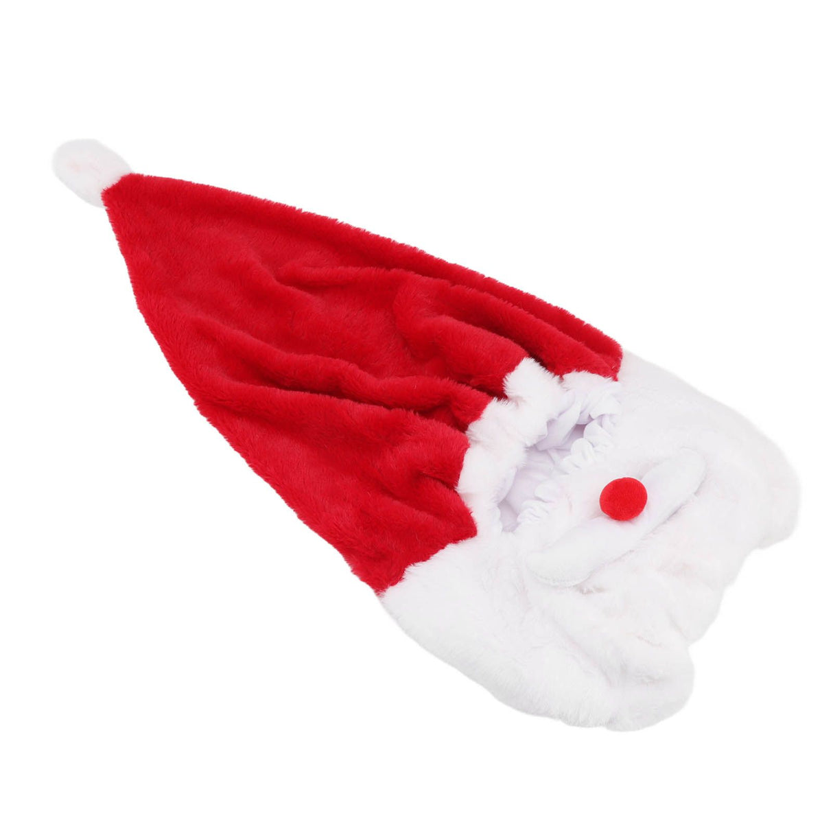 Christmas Helmet Cover Plush Scratch Proof Motorcycle Helmet Hat for Entertainment Decoration