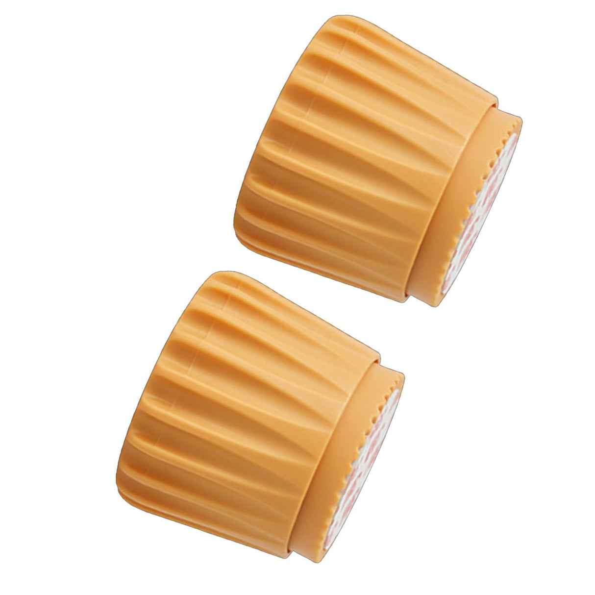 2Pcs Wall Bed Stopper Anti Collision ABS Punch Free Rotatable Mute Bed Anti Shake Tool for Home Yellow Small