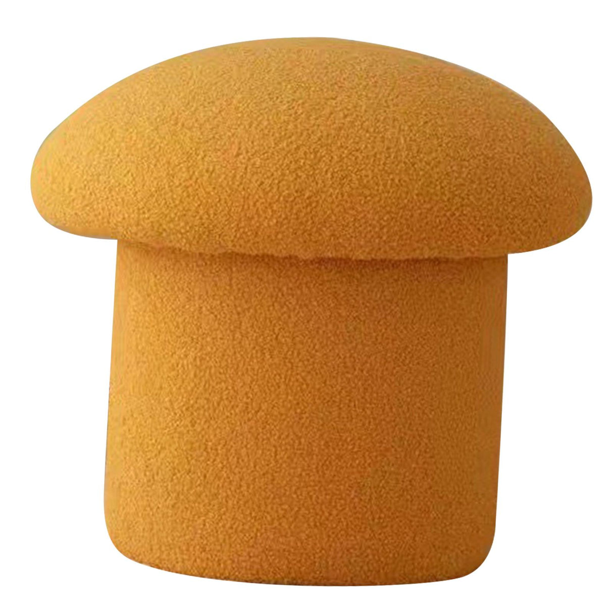 Sofa Bench Simple Modern Elastic Comfortable Soft Round Pine Wooden Foot Stool for Home Decoration Yellow