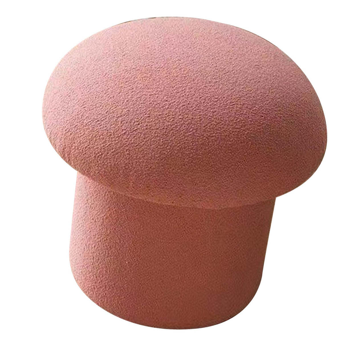 Sofa Bench Simple Modern Elastic Comfortable Soft Round Pine Wooden Foot Stool for Home Decoration Pink