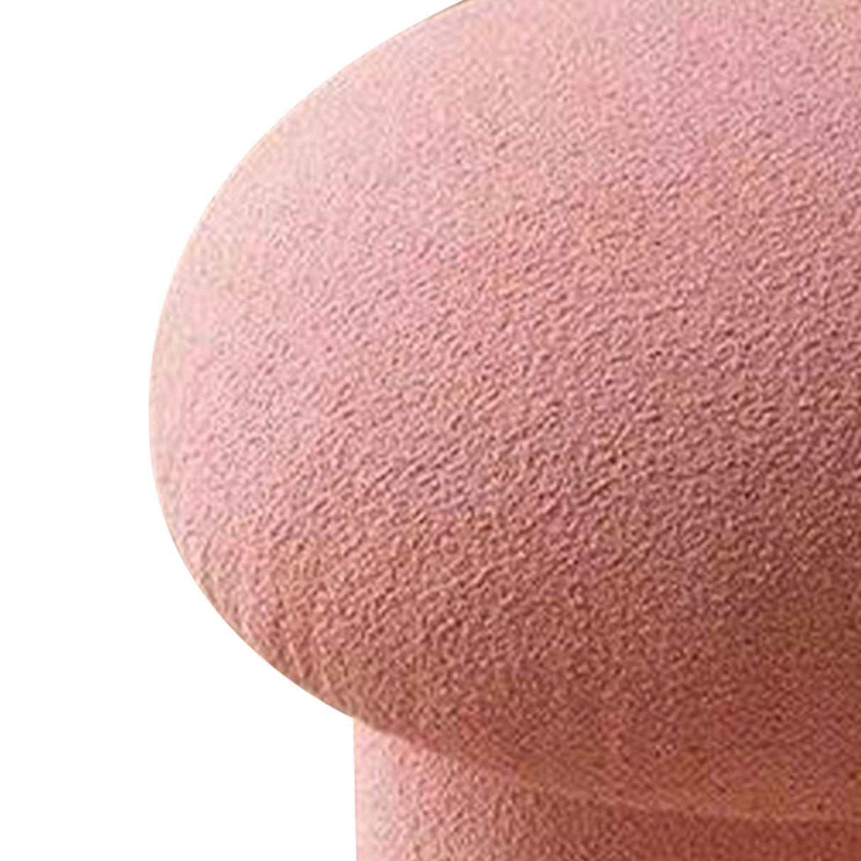 Sofa Bench Simple Modern Elastic Comfortable Soft Round Pine Wooden Foot Stool for Home Decoration Pink