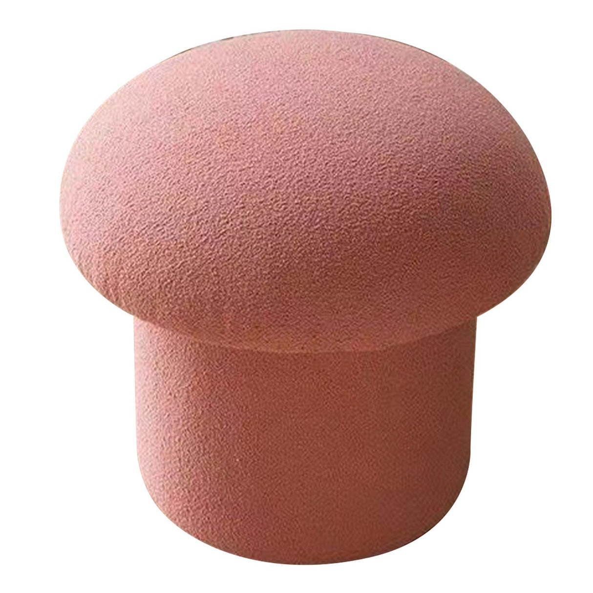 Sofa Bench Simple Modern Elastic Comfortable Soft Round Pine Wooden Foot Stool for Home Decoration Pink