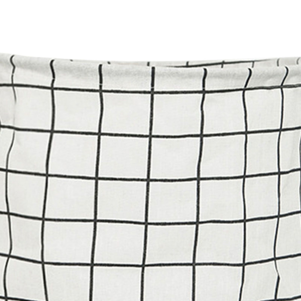 Foldable Dirty Clothes Basket Household Cotton Linen Dirty Laundry Basket Storage Basket Laundry Organizer White Squares