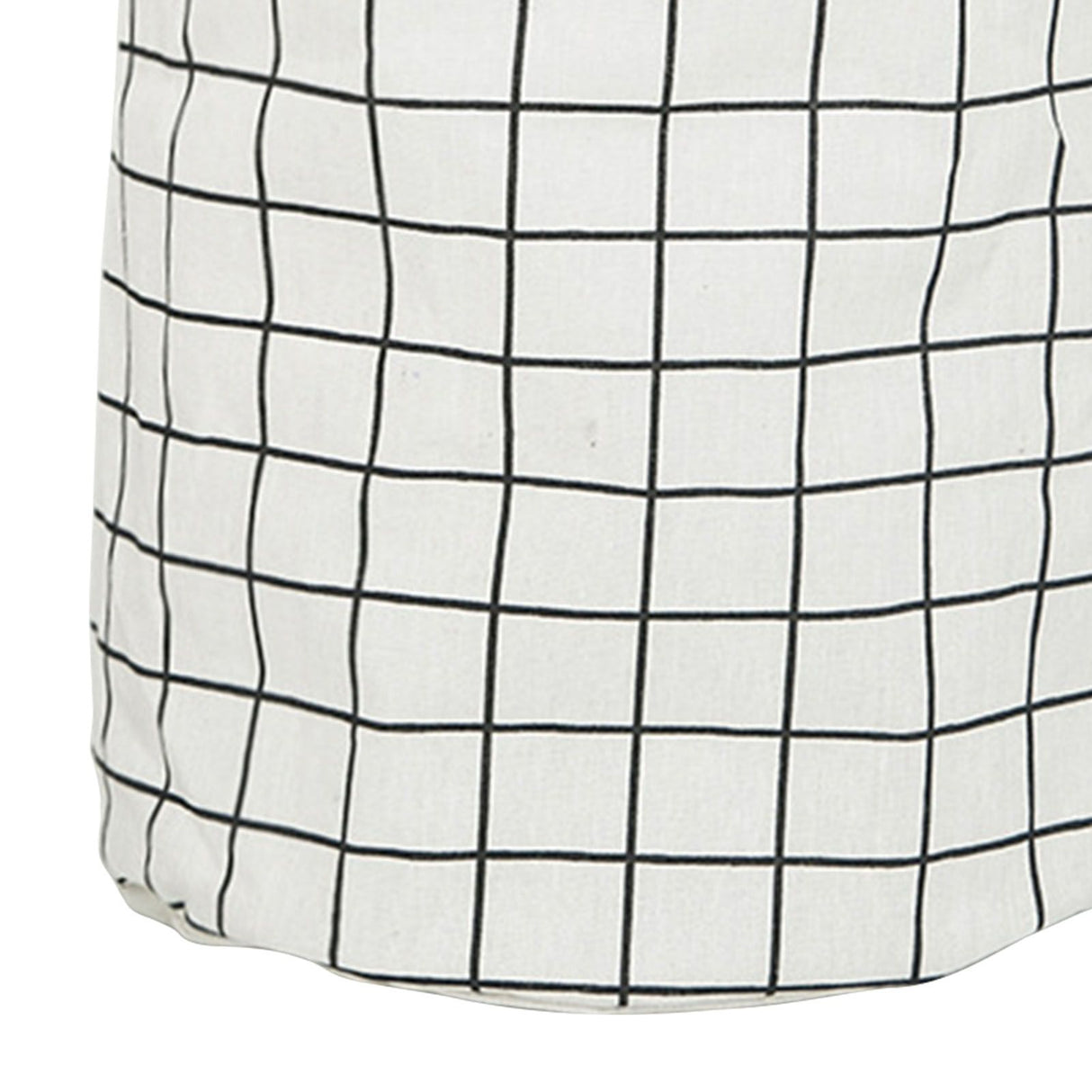 Foldable Dirty Clothes Basket Household Cotton Linen Dirty Laundry Basket Storage Basket Laundry Organizer White Squares