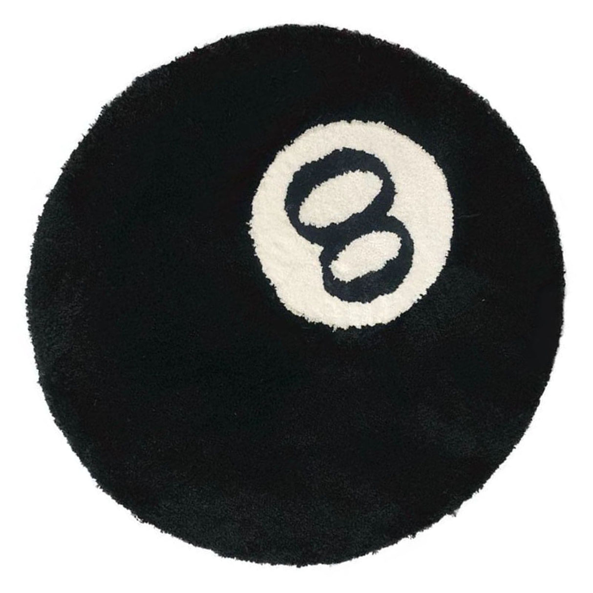 Living Room Flocked Carpet Anti Slip Sofa Table Floor Mat Dirt Resistant Bedroom Bedside Pad Black 60x60cm/23.6x23.6in