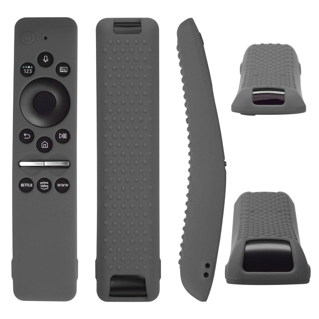 Silicone Protective Cover Case for Samsung Smart TV Remote Control BN59 01259E 1259B 1312A 1312B Gray