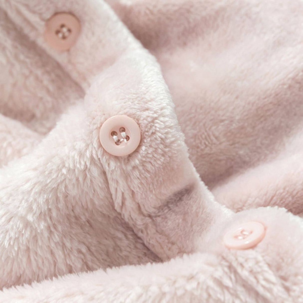 Hooded Blanket Wearable Polyester Plush Rabbit Ear Hooded Blanket Throw Soft Warm Blanket for Home Pink Large