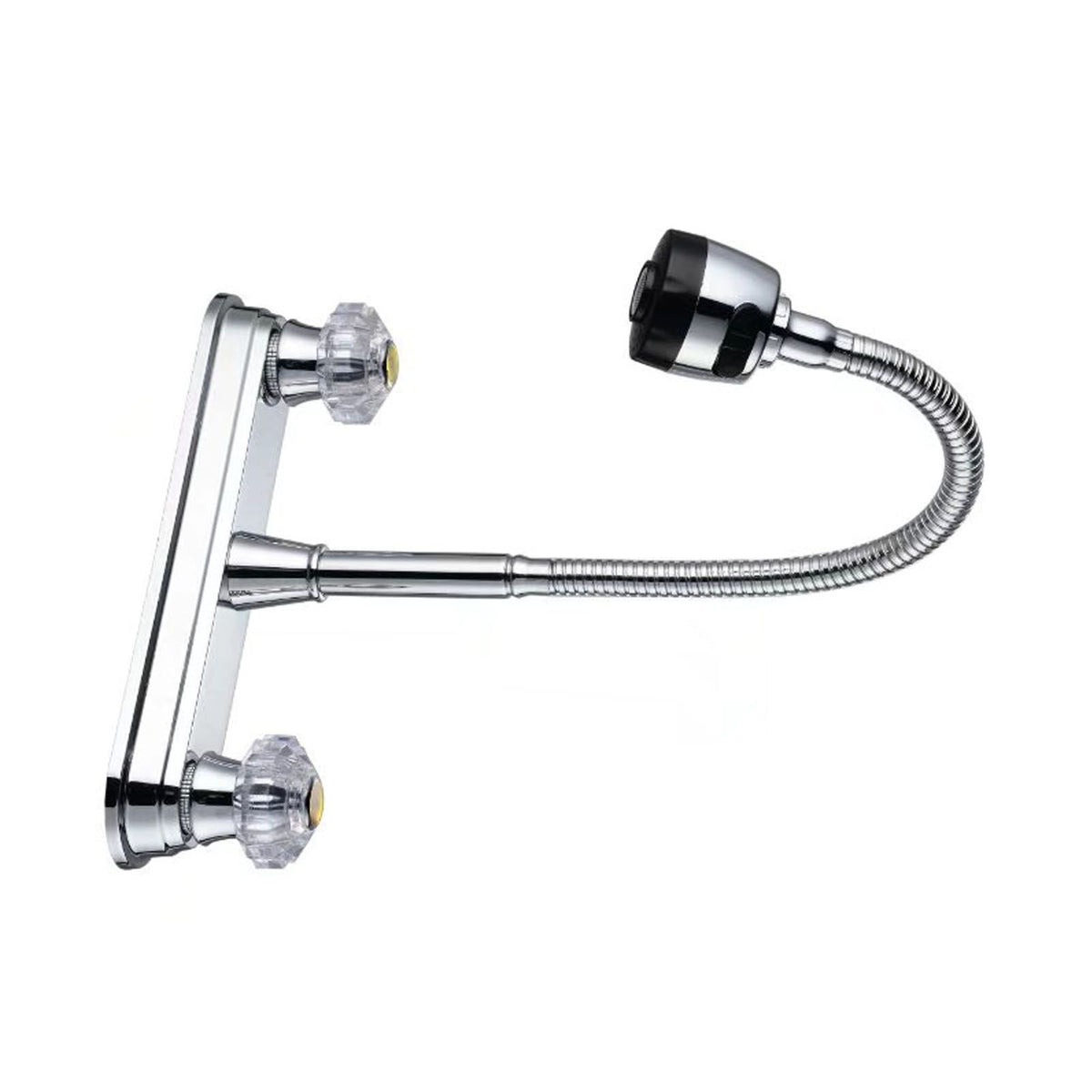 Kitchen Sink Faucet with Pull Down Sprayer Cold and Hot Water Brushed Stainless Steel Faucet Water Tap