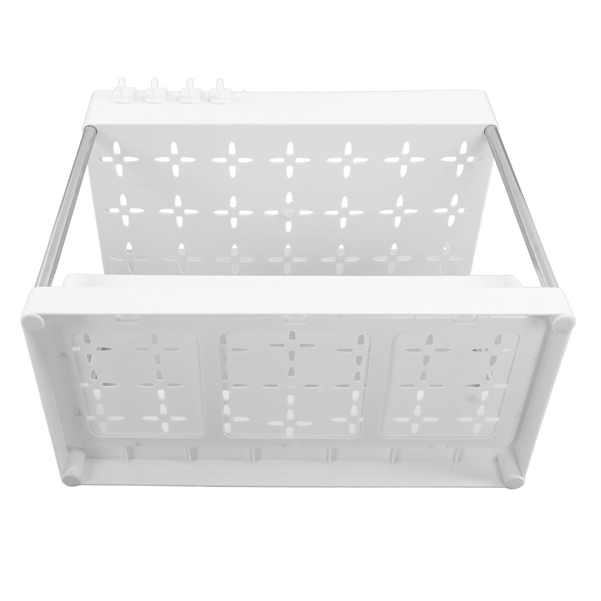 Under Sink Organizers Large Capacity Slide Out Storage Baskets for Bathrooms Kitchens Closets Laundry Rooms Offices White