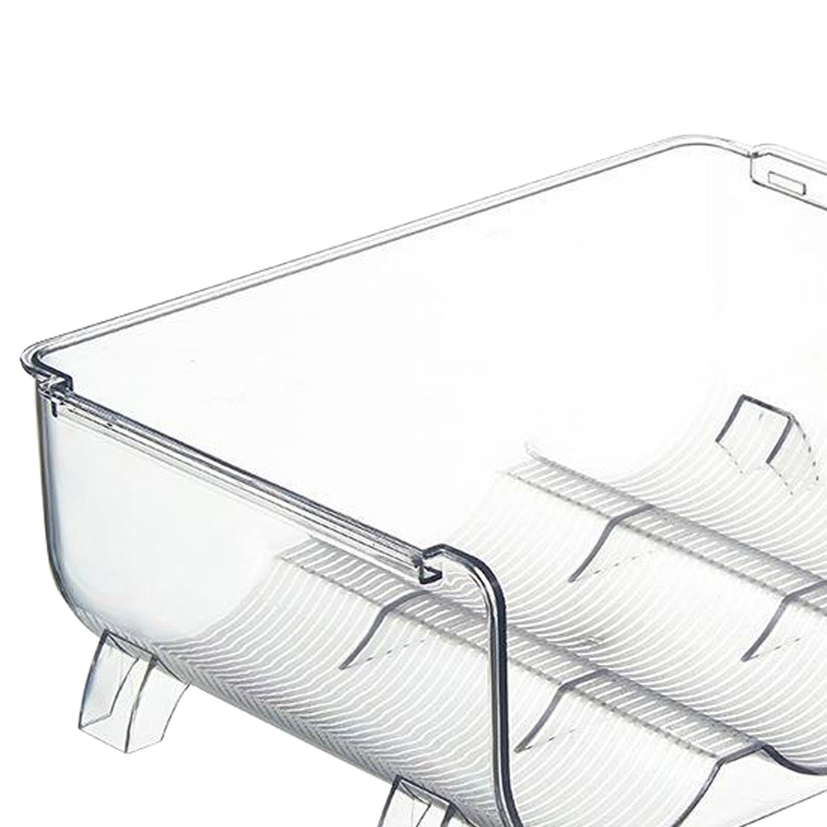 Water Bottle Organizer Transparent Stackable Space Saving Water Bottle Storage Holder Rack for Vacuum Cup 3 Grids
