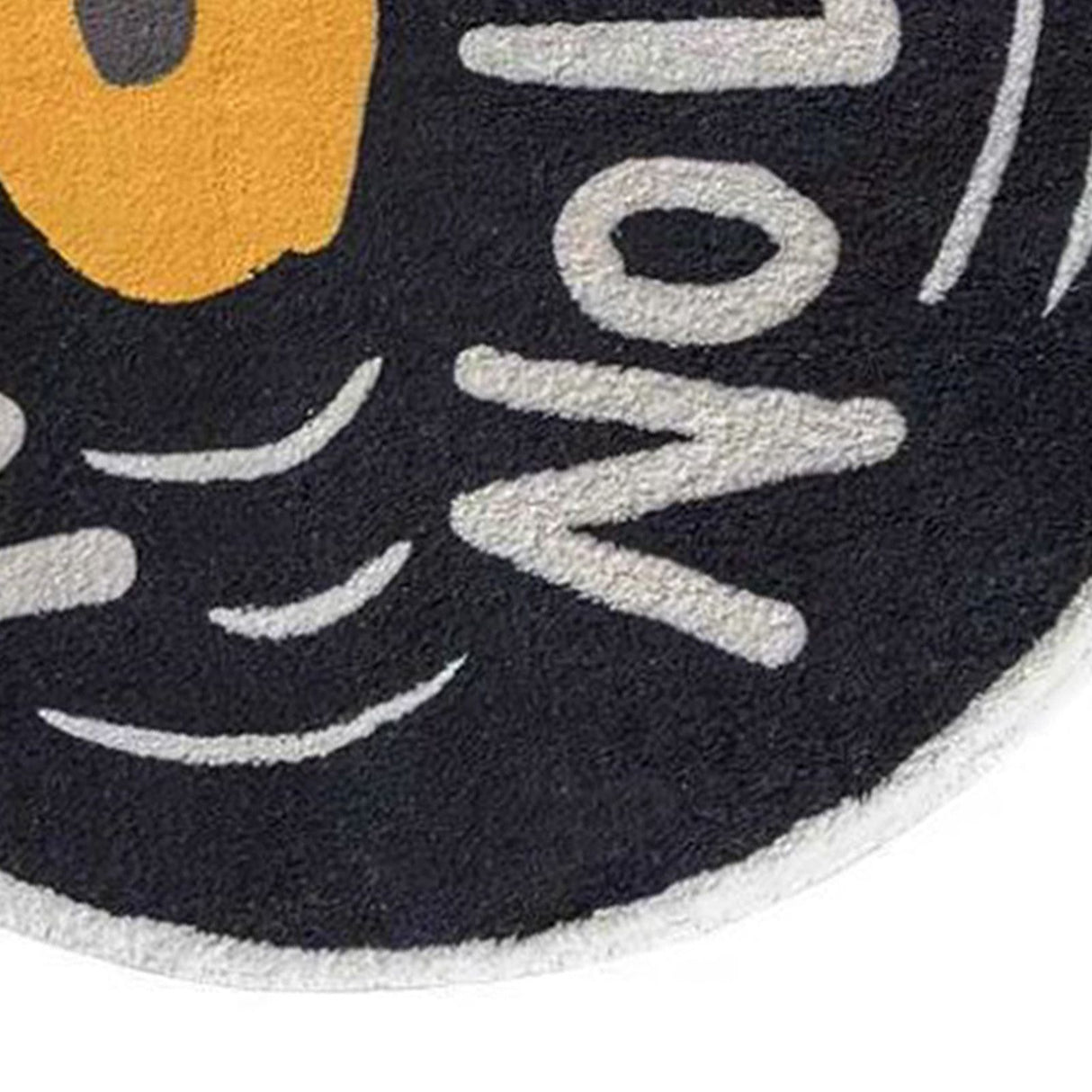 Water Absorbent Mat Retro CD Disk Design Anti Slip Thick Soft Imitation Cashmere Home Bathroom Mat Type 1 60x60cm
