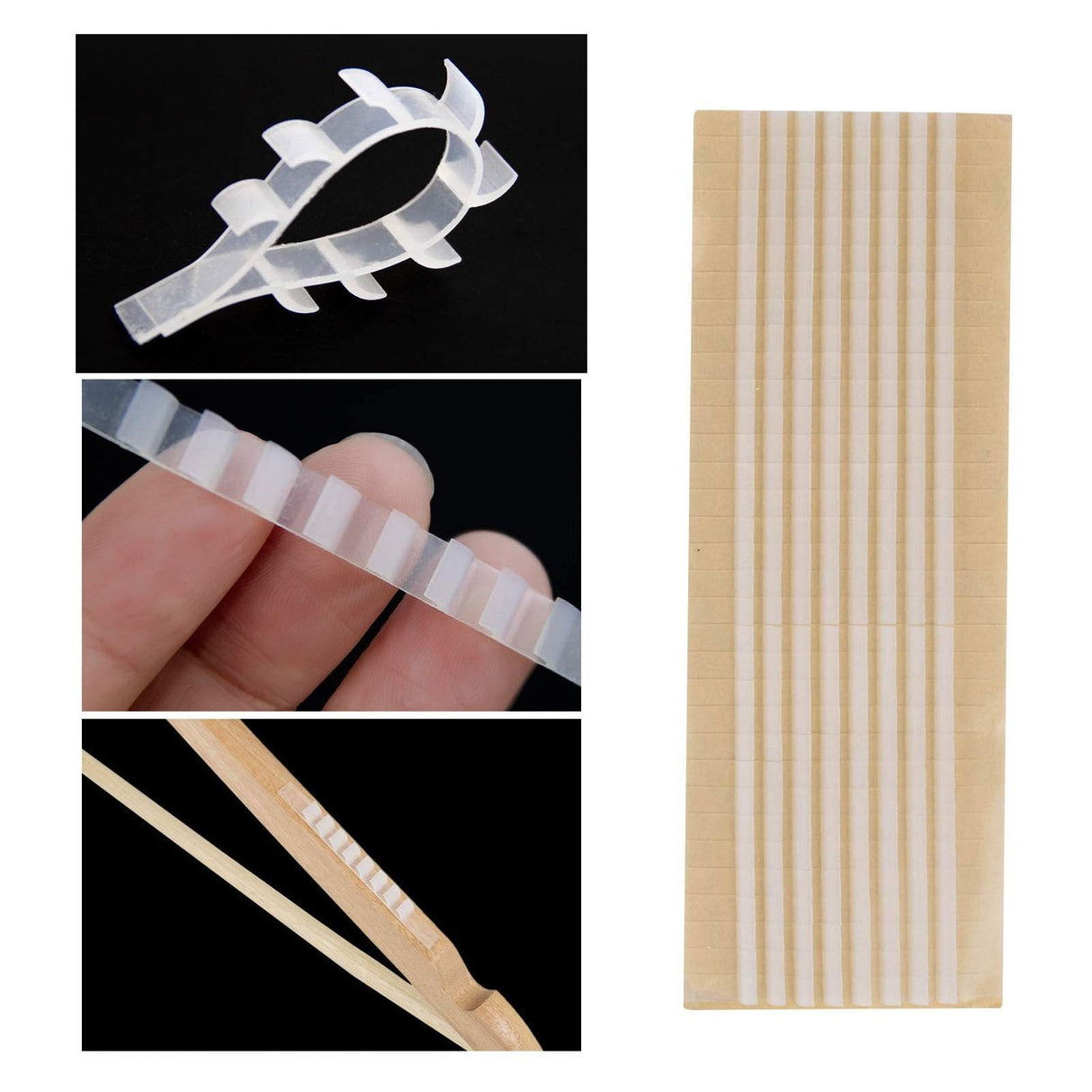 200PCS Non Slip Hanger Grip Gear Designed Self Adhesive Silicone Hanger Strip Pad for Home