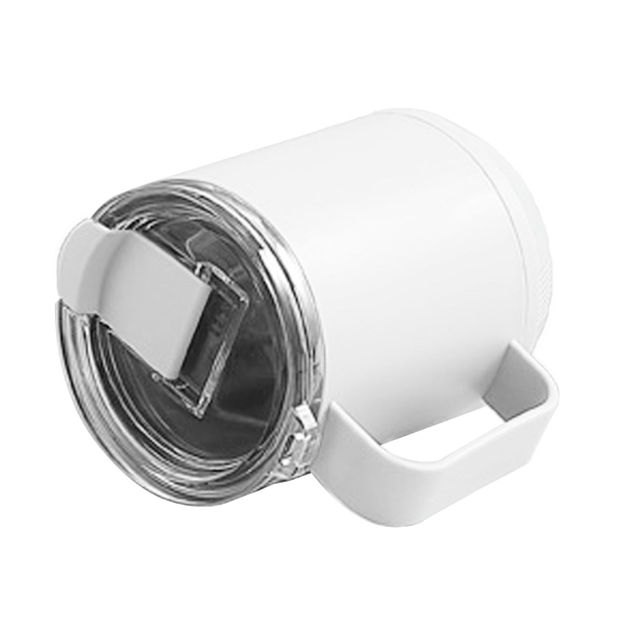 Coffee Mug 460ml 304 Stainless Steel Liner Leakproof Elegant Portable Mug for Outdoor Activities White
