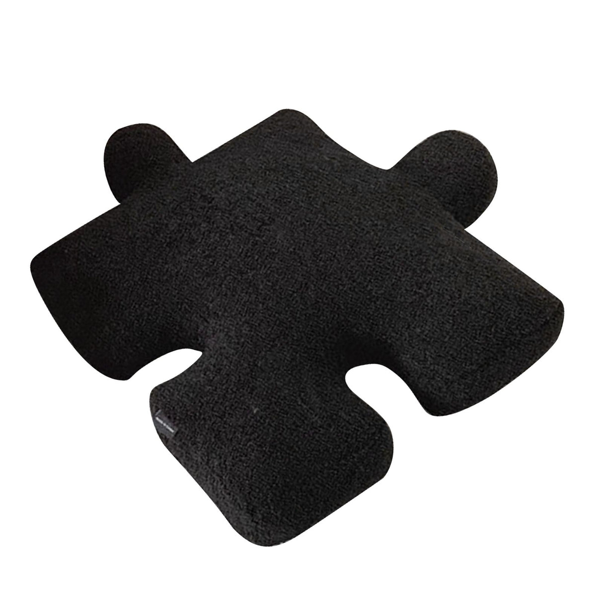 Plush Throw Pillow Ultra Soft Cushion Puzzle Special Shaped for Sofa Bed Window Home Decor Black