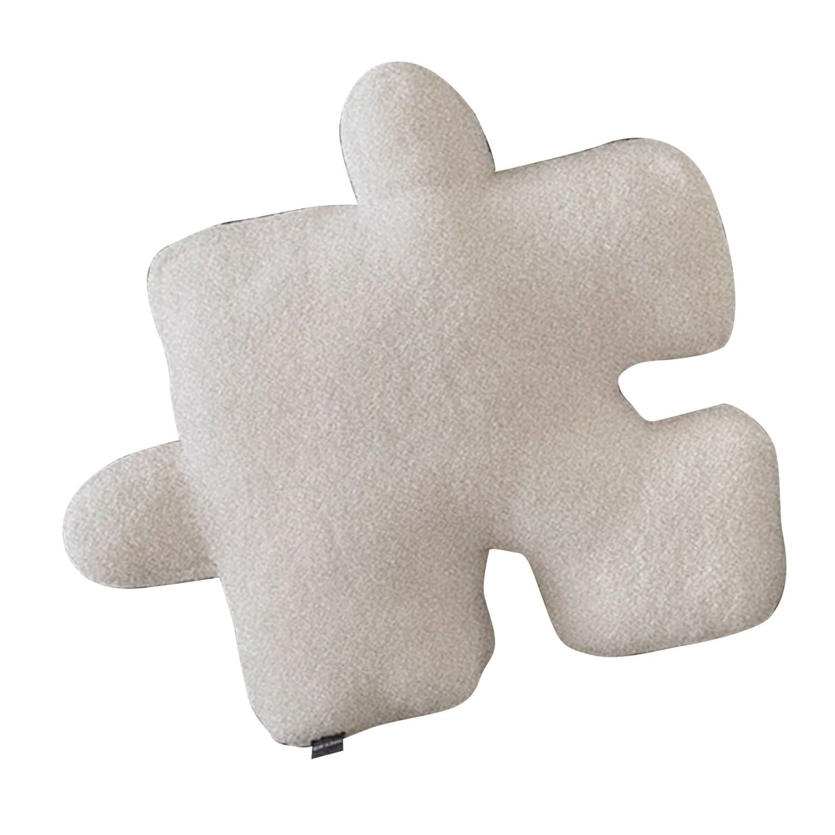 Plush Throw Pillow Ultra Soft Cushion Puzzle Special Shaped for Sofa Bed Window Home Decor White