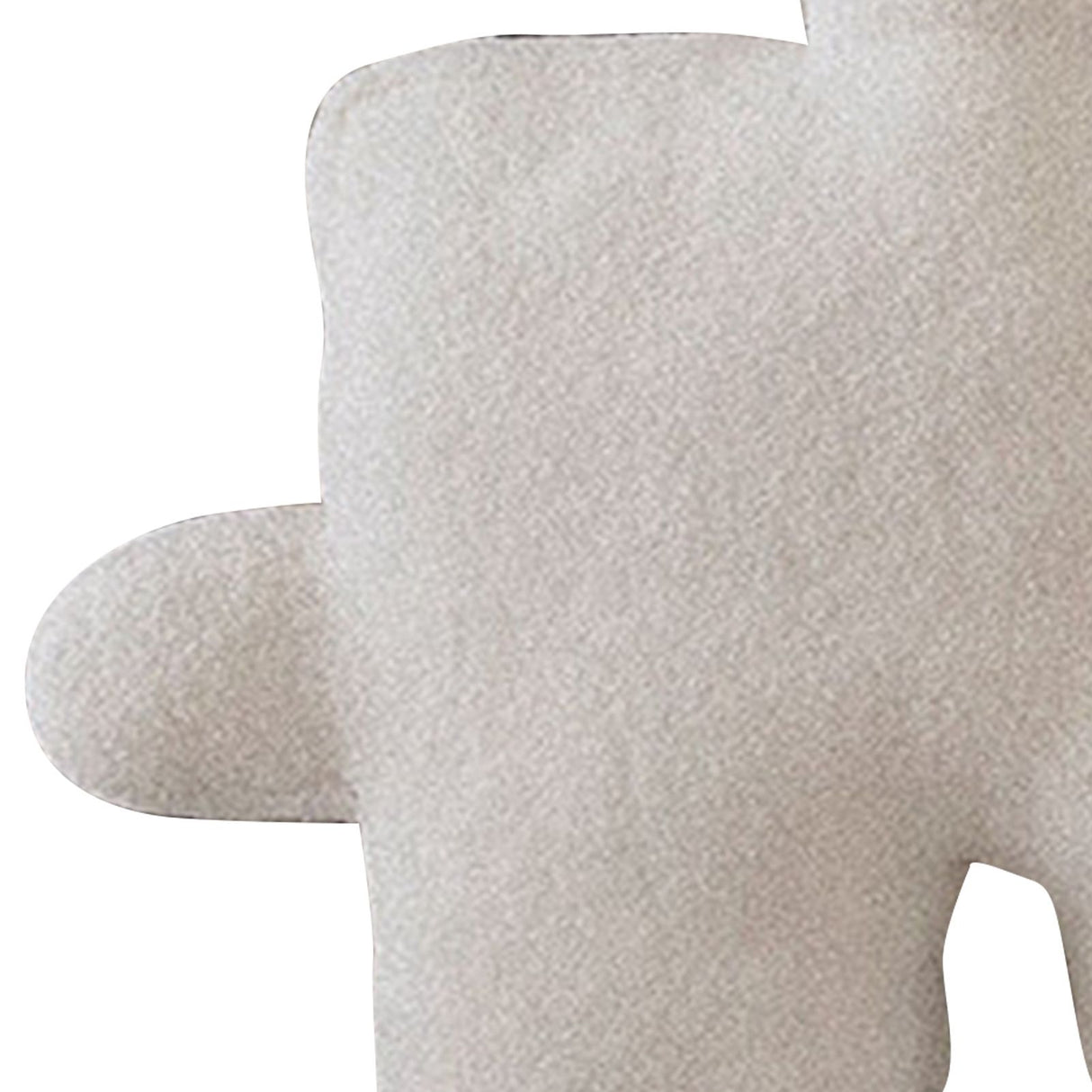 Plush Throw Pillow Ultra Soft Cushion Puzzle Special Shaped for Sofa Bed Window Home Decor White