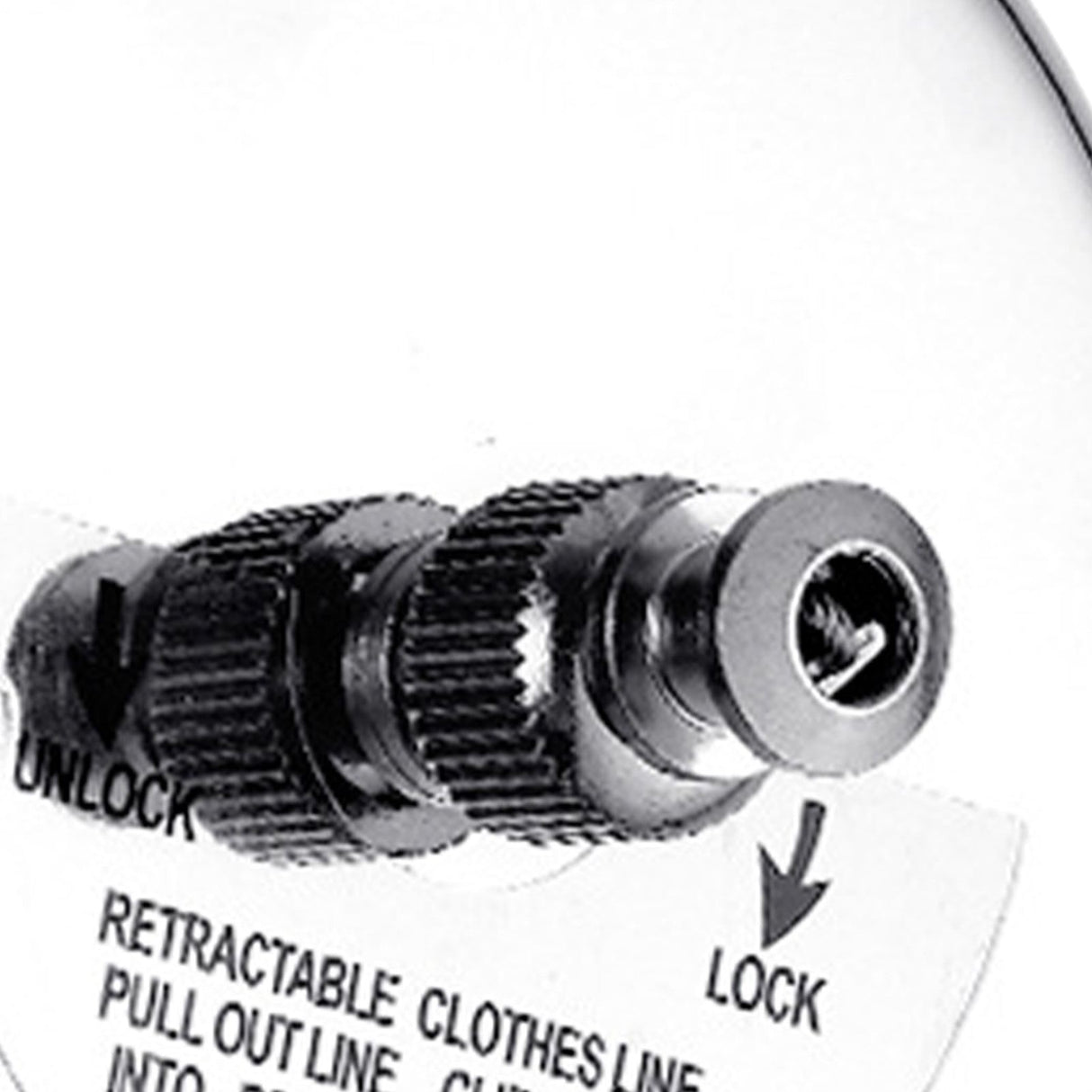 Retractable Clothesline 2.8m Stainless Steel Strong Bearing Rust Corrosion Resistant Telescopic Clothes Drying Line