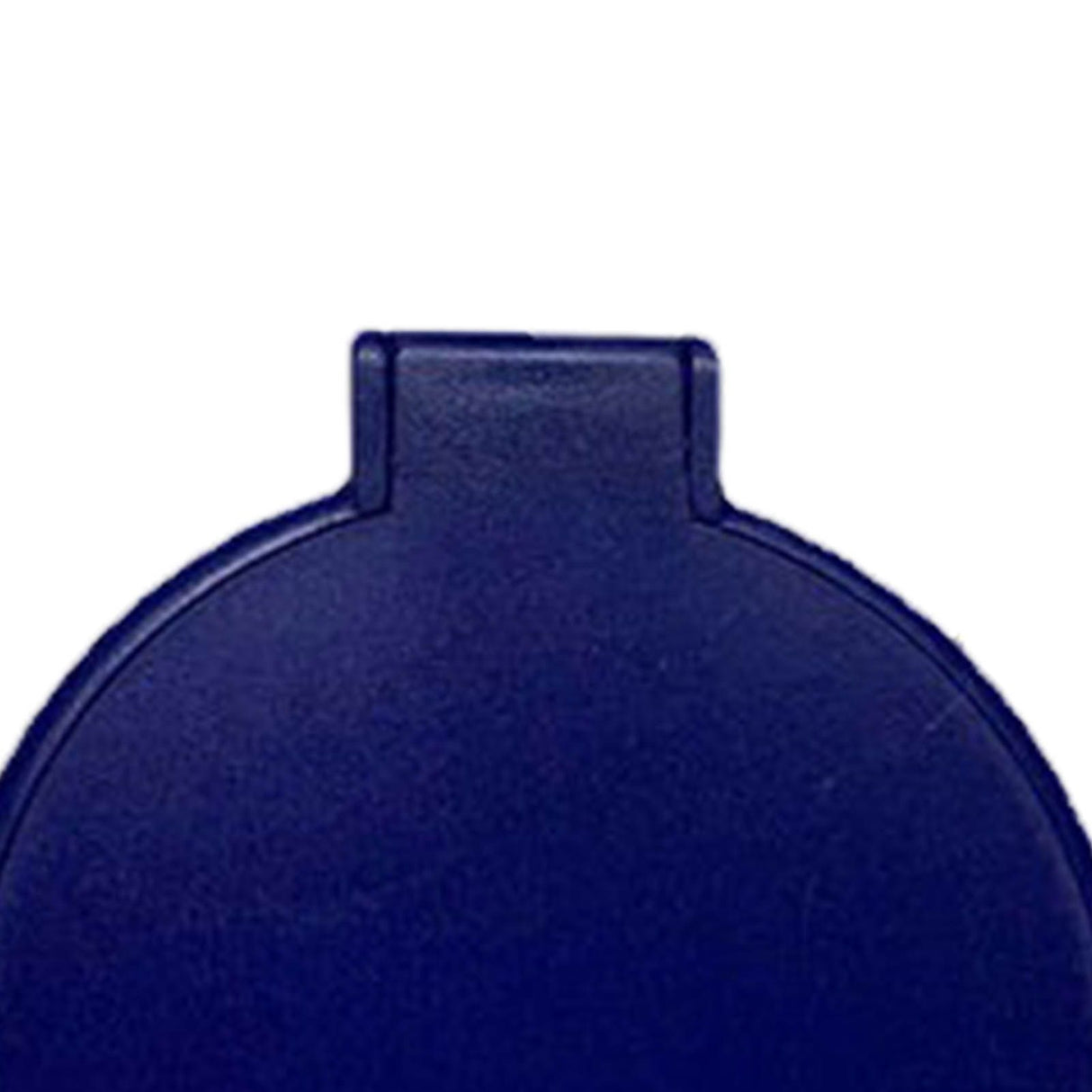 Single Sided Folding Circular Mirror Plastic Portable Compact Cosmetic Pocket Mirror Blue