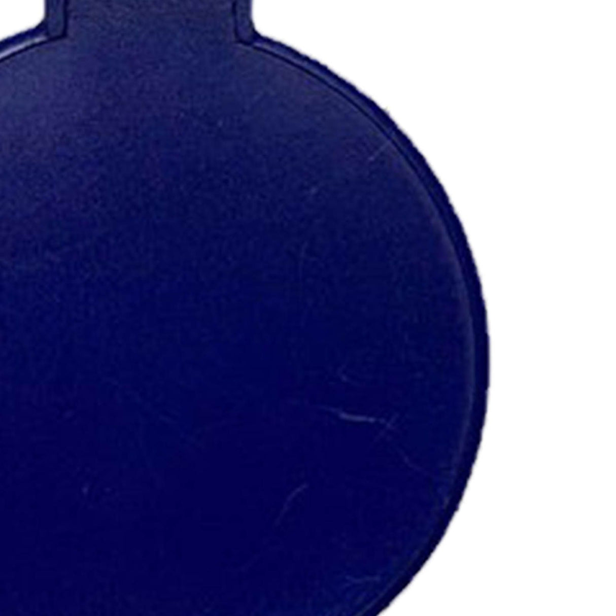Single Sided Folding Circular Mirror Plastic Portable Compact Cosmetic Pocket Mirror Blue