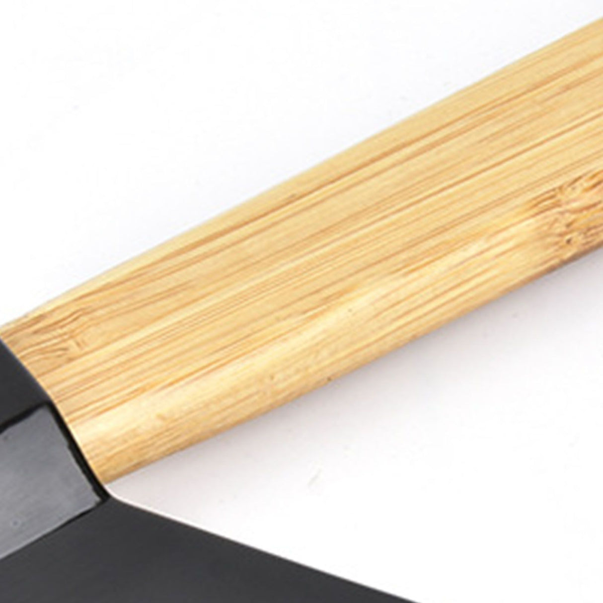 Pizza Knife 430 Steel PP Bamboo Handle Ergonomically Round Axe Pizza Cutter for Home Restaurants Black