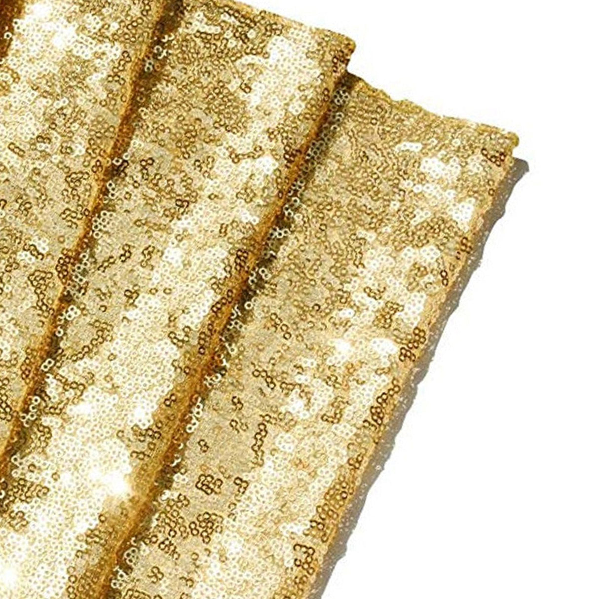 Tablecloth Polyester Fiber with Gold Sequins Table Cover for Table Home Wedding Decoration Or 30x300cm/11.8x118.1in