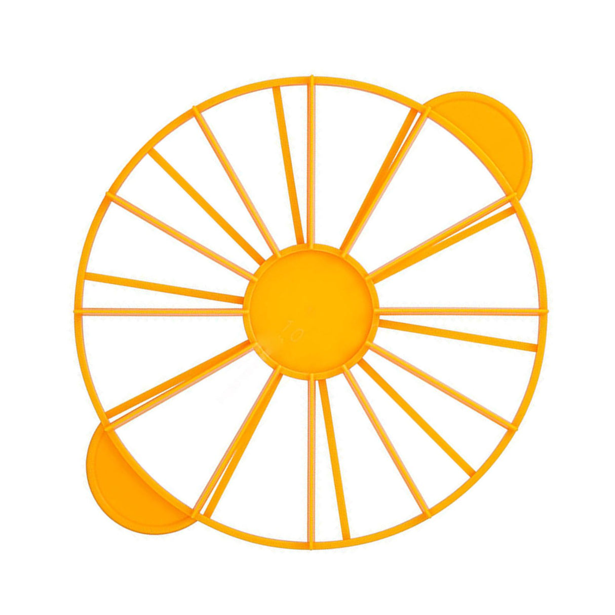 Cake Portion Marker Food Grade Round 10/12 Piece Cake Slice Marker Equal Portion Cutter Bread Cake Divider Baking Tool Yellow 126g/4.4oz(280)