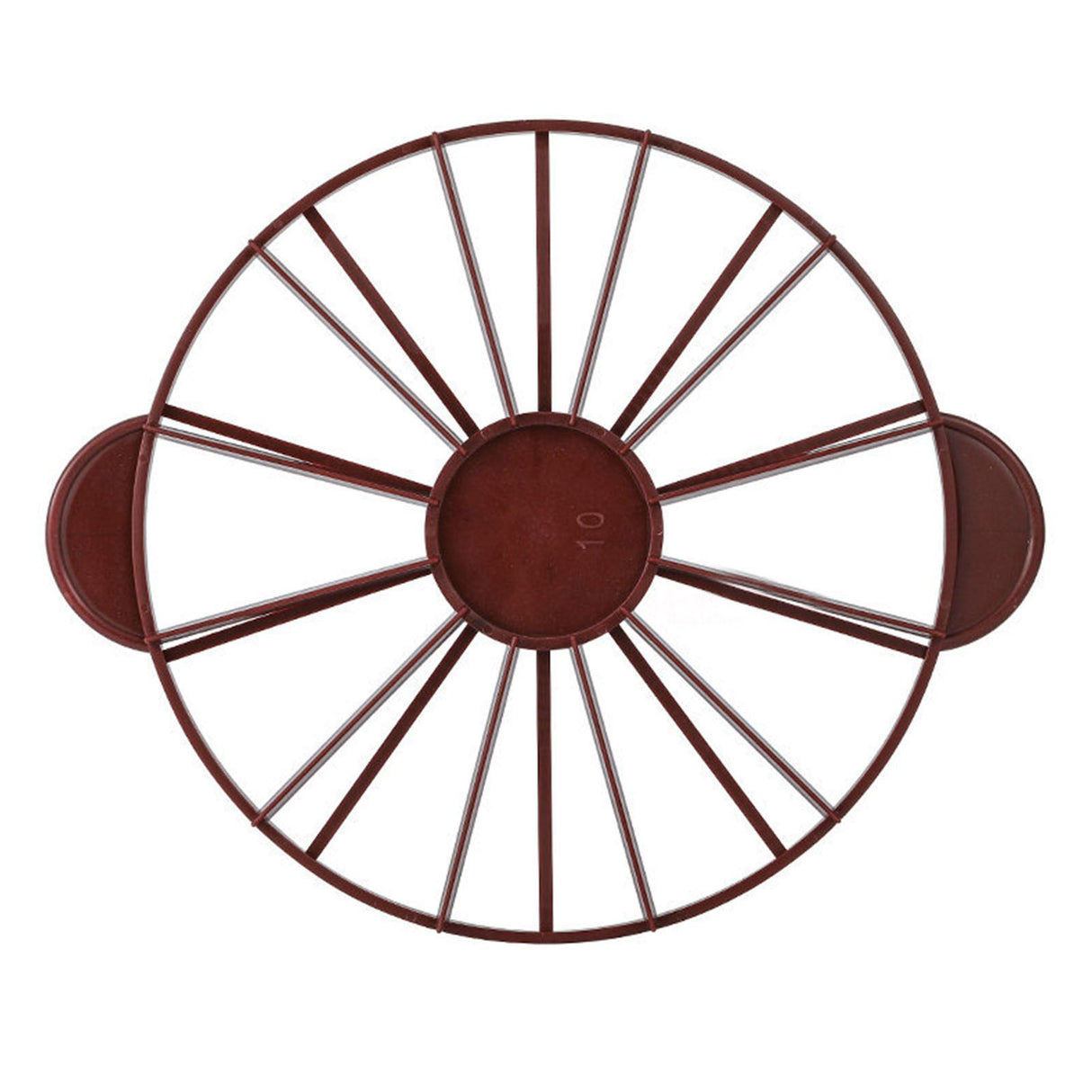 Cake Portion Marker Food Grade Round 10/12 Piece Cake Slice Marker Equal Portion Cutter Bread Cake Divider Baking Tool Dark Red (Brown) 126g/4.4oz(280)