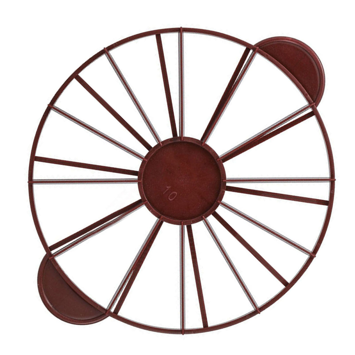 Cake Portion Marker Food Grade Round 10/12 Piece Cake Slice Marker Equal Portion Cutter Bread Cake Divider Baking Tool Dark Red (Brown) 126g/4.4oz(280)