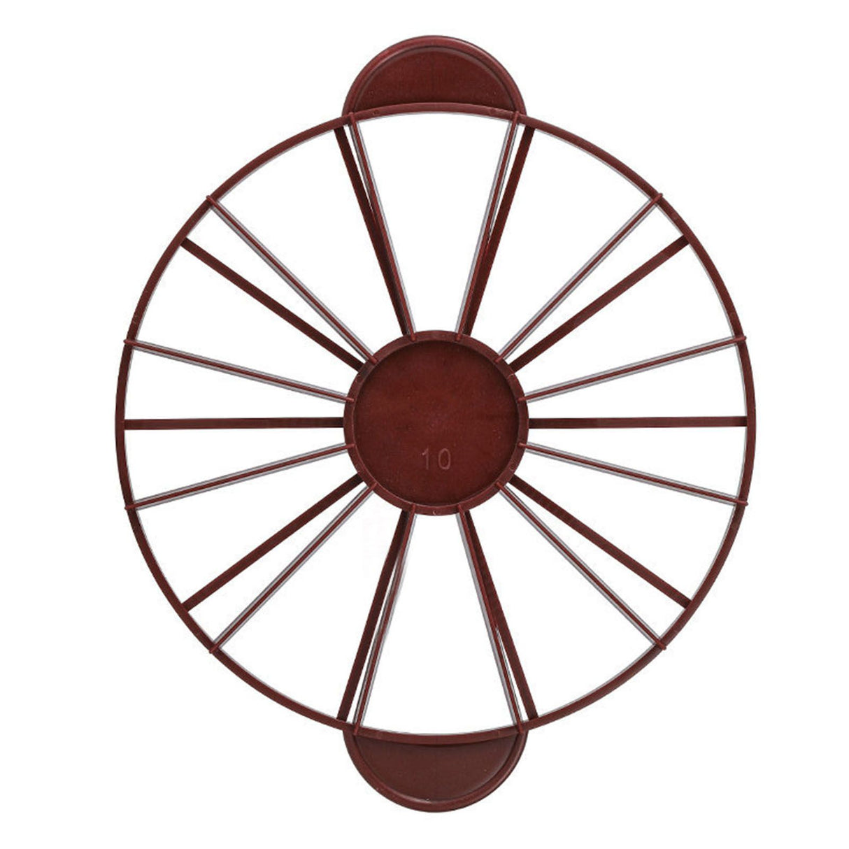 Cake Portion Marker Food Grade Round 10/12 Piece Cake Slice Marker Equal Portion Cutter Bread Cake Divider Baking Tool Dark Red (Brown) 126g/4.4oz(280)